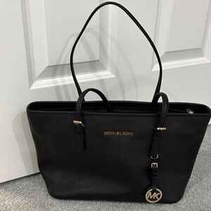 Michael Kors Black Leather Tote